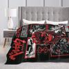 Anime Berserk Warm Blanket  Kids Plush Bedding Throws Street Trend Living Room Flannel Bedspread Sofa Bed Cover