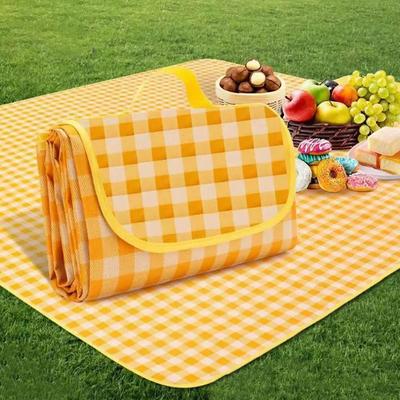 Pătură portabilă pentru picnic, impermeabilă, rezistentă la umiditate, îngroșată, clasică, dreptunghiulară, covoraș de camping pliabil, accesorii de grădină în aer liber