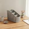 Slanted Stationery Organizer Stylish Design Desktop Storage Box Space Saving MultiCompartment
