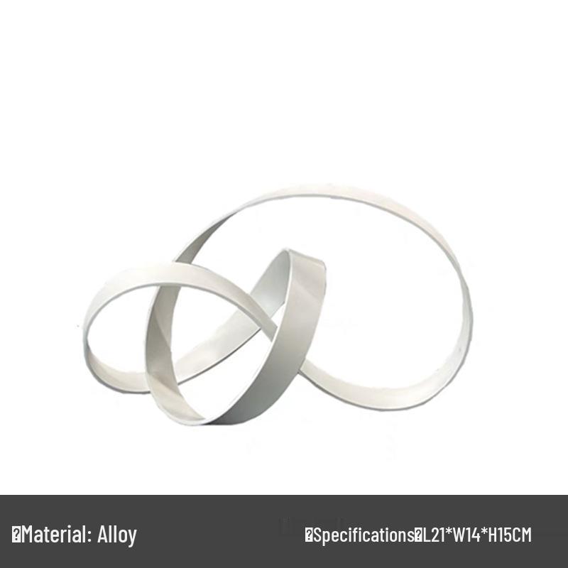 Moderní geometrický papírový lis s lanovým uzlem - Lehký luxusní dekor