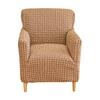 Simple Style Bubble Yarn Elastic Chair Cover, Single Sofa Cover, Full Package Sofa Cover, Coffee Shop High-back Sofa Chair Cover