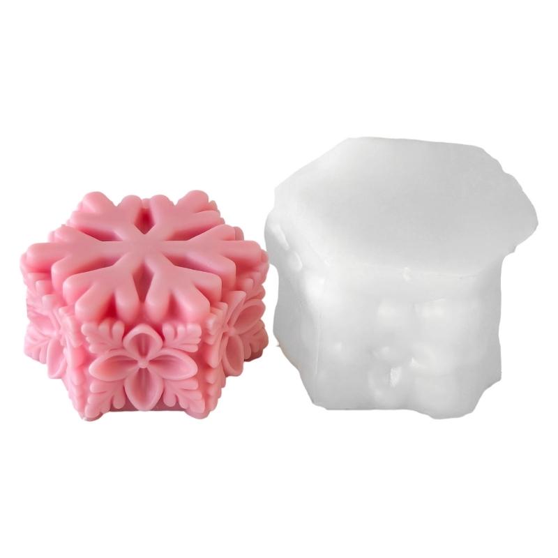 

Силиконовые формы для формования столбовых свечей «Снежинка», формы для орнаментов, формы для литья, рождественские формы для гипса, товары для рукоделия