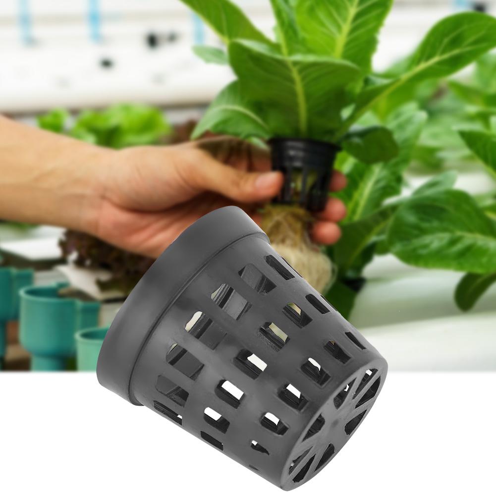 30PCS Black Plastic Aquarium Planting Baskets, Hydroponic Grass Cultivate Basket with Drainage Holes for Fish , Water Plants