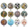 Animal Stamped Cross Stitch Embroidery Kits with Hoop Cloth Color Thread