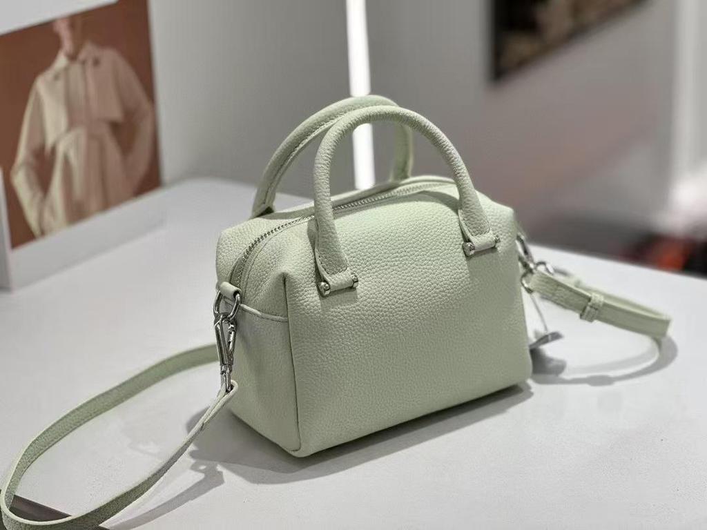 Genuine Leather Women's Candy Box Boston Pillow Crossbody Bag - New 2025 High-End Style