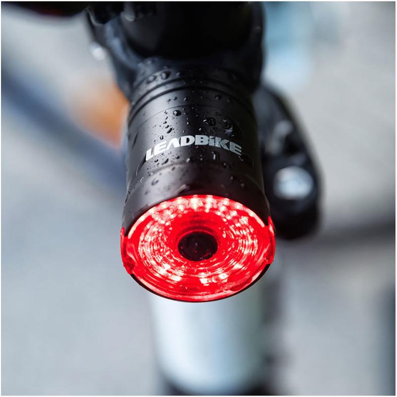 Waterproof LED Bike Tail Light with Smart Brake Sensing - 6 Modes, USB