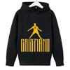 Spring Autumn Casual Children's Hoodie Sports Sweatshirt for Boys and Girls Ronaldo Printed 2-14 Years Fashion Kids Pullover Top
