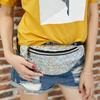 Women's fanny pack Simple personalized girl bag Sequin bag Glass broken trend women's bag fanny pack
