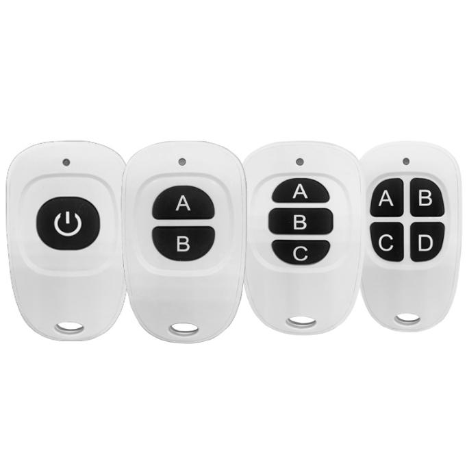 4 Button 2 Buttons ABS Universal Electronics Remote Control Fixed  433MHz RF Wireless for Garage Door Gate Opener Learning Code 433MHZ