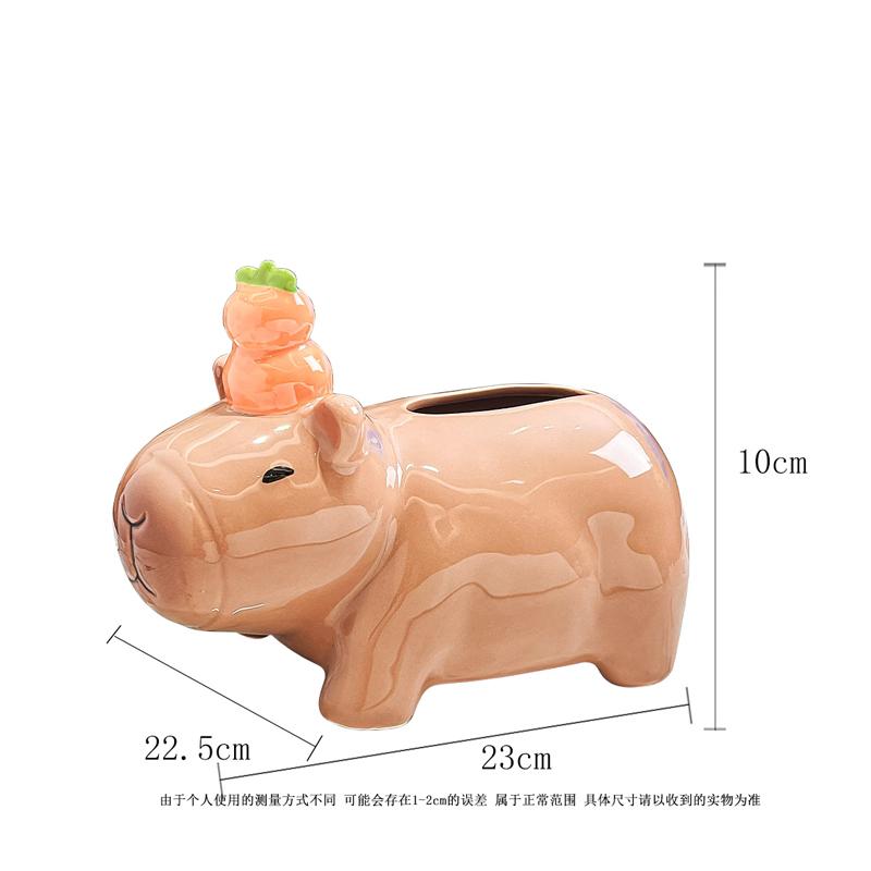 

Cartoon Dolphin Ceramic Tissue Box Ceramic Paper Draw Box Home Living Room Coffee Table Dining Room Decoration Tissue Box