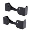 2pcs Hat Wall Racks Space Saving Acrylic Wall Mounted Hat Storage Organizers for Baseball Caps Black