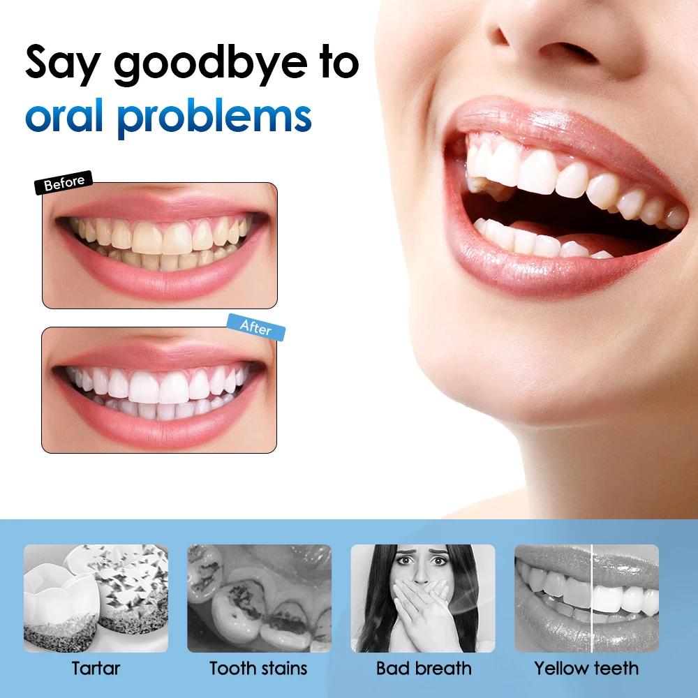 Electric Sonic Vibration Toothbrush Dental Scaler Teeth Whitening Plaque Calculus Coffee Smoke Stains Tartar Removal Tooth Clean