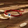 European & American Style Hand-Woven Evil Eye Adjustable Red Rope Bracelet