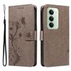For Xiaomi Redmi 15 4G (EU) (171mm) PU Leather Cases Flower Pattern Wallet Stand Phone Cover with Strap