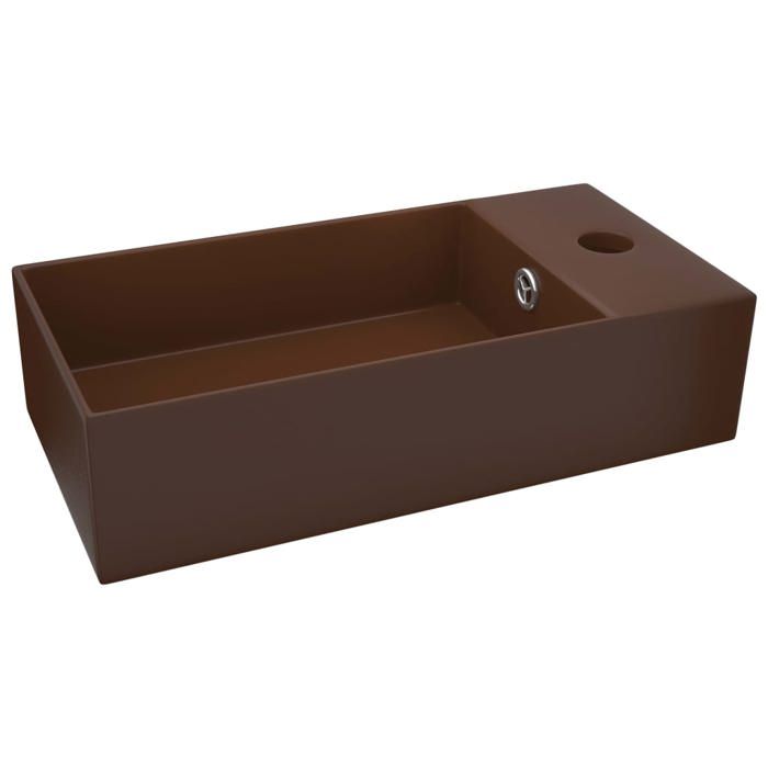 VidaXL Lavabo de Salle de Bain avec Trop-plein Vasque à Poser de Toilette Lave-mains de Salle de Bain Cuisine Maison 146995