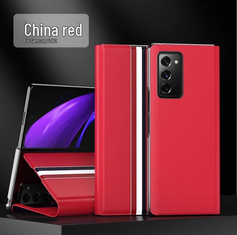 Compatible Samsung Z Fold7 Case with Card Slot - Full Coverage, Anti-Fall Leather for Z Fold5/4/3/2