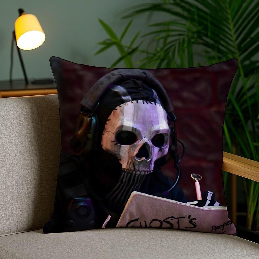 Classic Game C-Call Of D-Duty Cushion Cover Soft Short Plush Double-Sided Printing Home Decor Machine Washable Pillow Case Gift