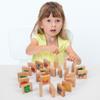 Wooden Dominoes Puzzle Set For Kids With Educational Cognition Game For Preschoolers