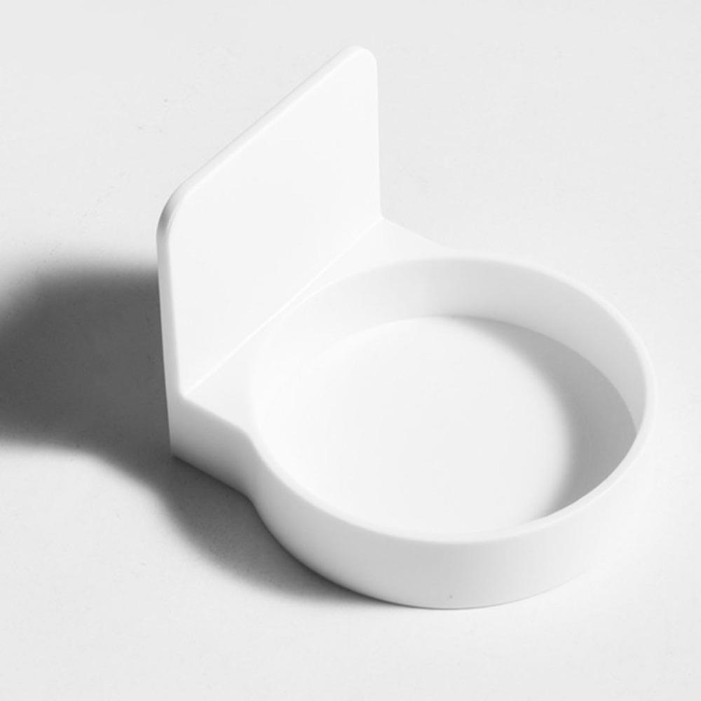 Space-saving Shampoo Storage Rack White Earring Storage Shelf Convenient Mouthwash Cup Bathroom