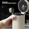 304 Stainless Steel Coffee Bean Storage Canister With Measuring Scooper Sealed Jar With Double Layer Insulation