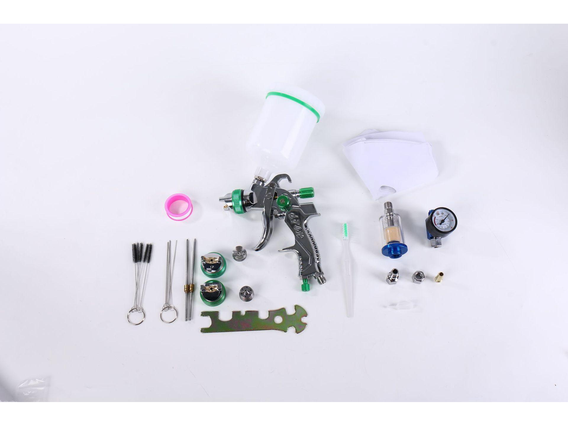 

High Atomization Spray Gun Set for Car, Metal, Furniture, Leather Repair & Primer.