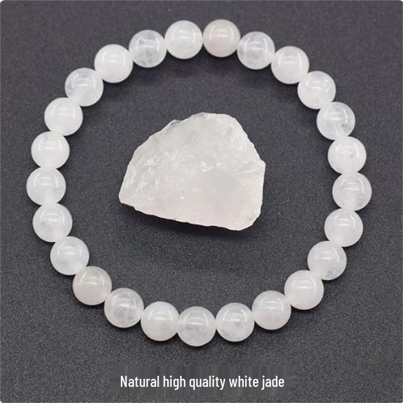 Jingde Jewelry Natural Agate Bracelet: Single-Loop Crystal Stone for Men and Women