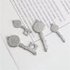 Stainless Steel Heart & Benedict Key Pendant Charm Jewelry
