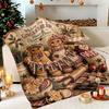 Mint Roses Design Breathable Comfortable Warm Quick Drying Travel Blanket Perfect for Pet Owners Cat Dog Lovers Home