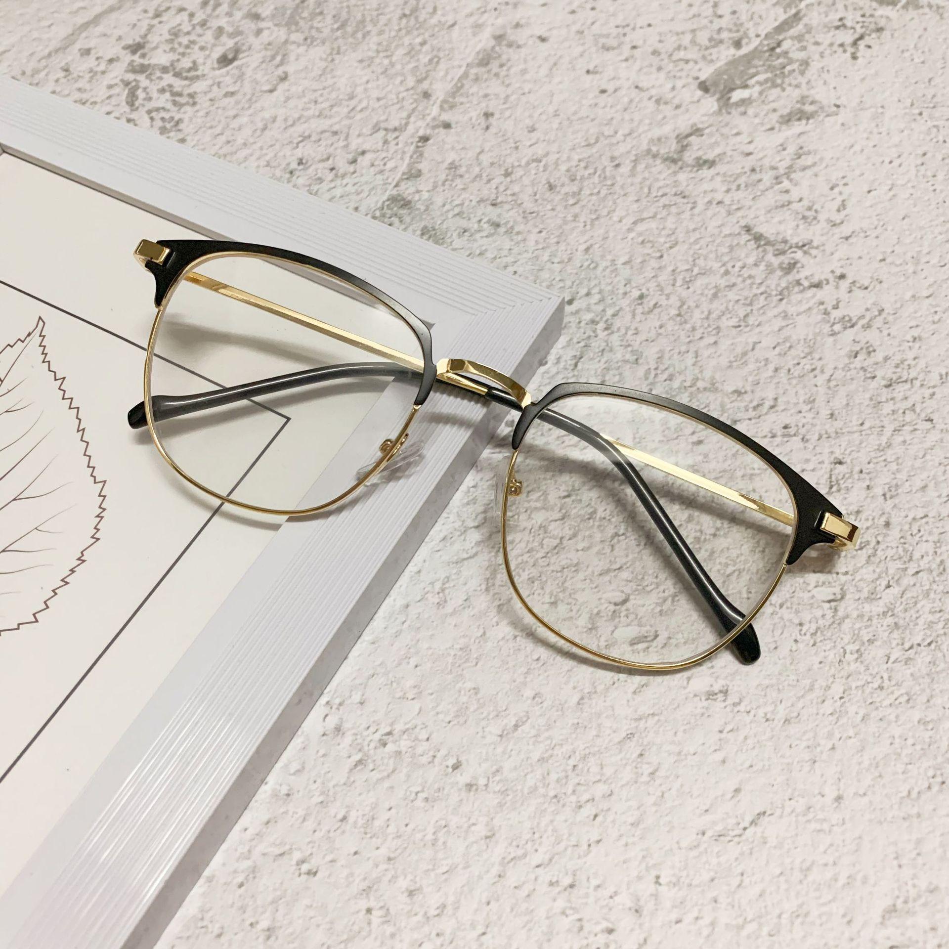 

Мужские деловые очки Mo Wei, литературные и ретро-очки, оправы, мужские плоские очки Tide с соответствующими градусами flat mirror