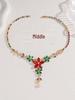 Elegant Bride Jewelry Set: European & American Necklace & Earrings for Evening Gowns