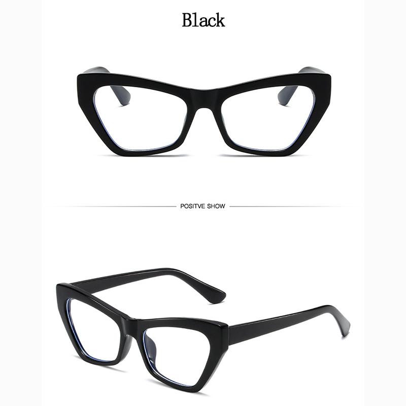 Kadınlar İçin Yeni Kedi Gözü Gözlükleri Mavi Işık Önleyici Şık Dekoratif Gözlük