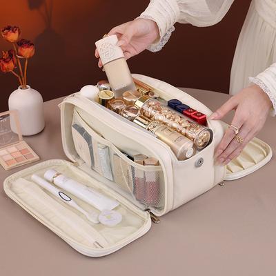 Large-Capacity Makeup Bag Portable Outdoor Travel Cosmetic Organizer Multi-Functional Toiletry Pouch for Cosmetics & Toiletries
