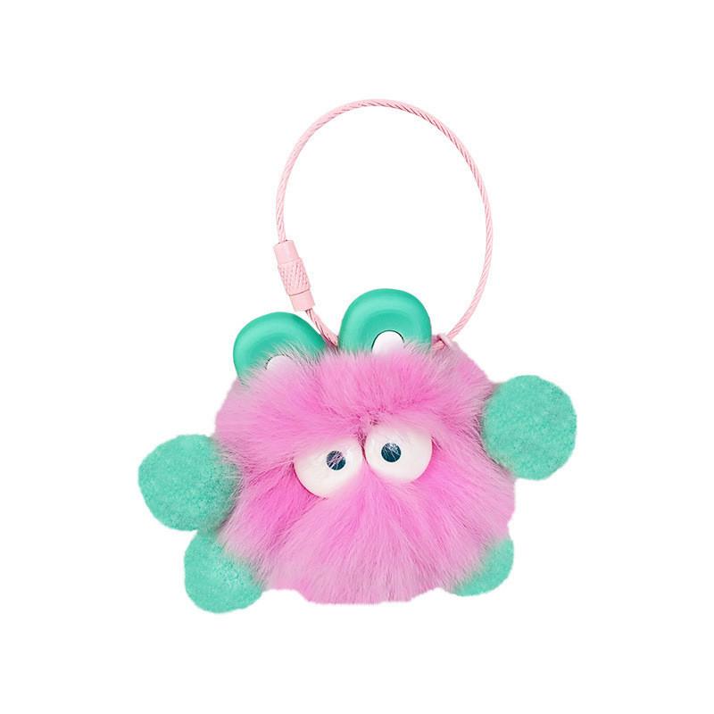 Adorable Fluffy Bunny Keychain Charming Plush Bag Accessory For Couples And Friends