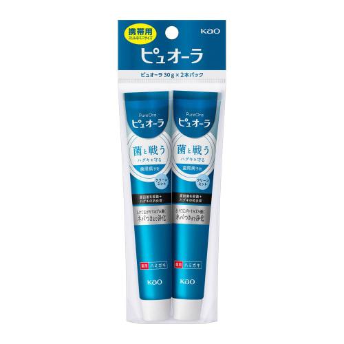 Pyuora Medicated Toothpaste, Clean Mint, Mini, 30g X 2