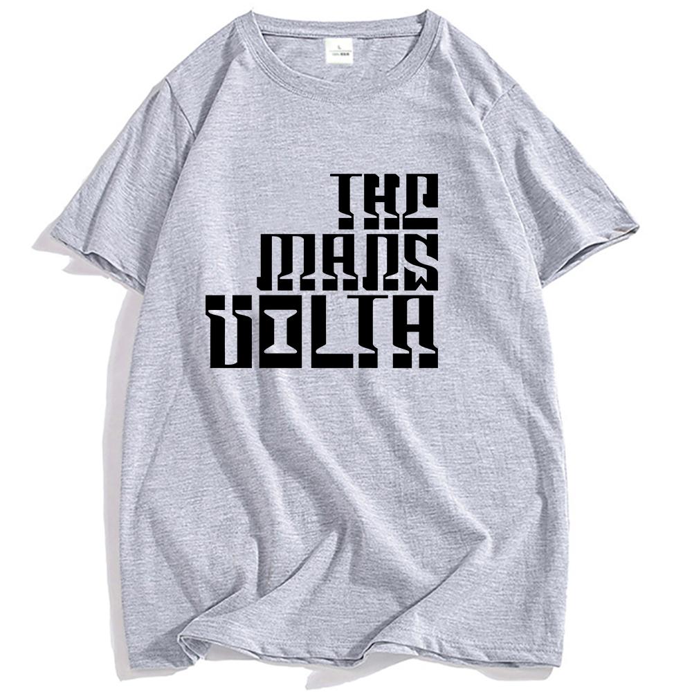 THE MARS VOLTA Logo Aufdruck T-Shirt Grafikbekleidung Lässig Locker Kurzarm T-Shirts Mode Herren Damen T-Shirt Unisex