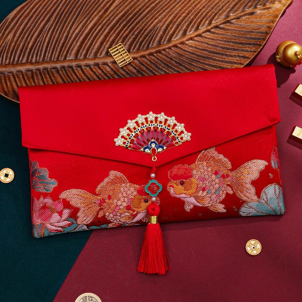 

Embroider New Year Red Envelopes Red Color 10000-Yuan Red Envelopes New Year Style5