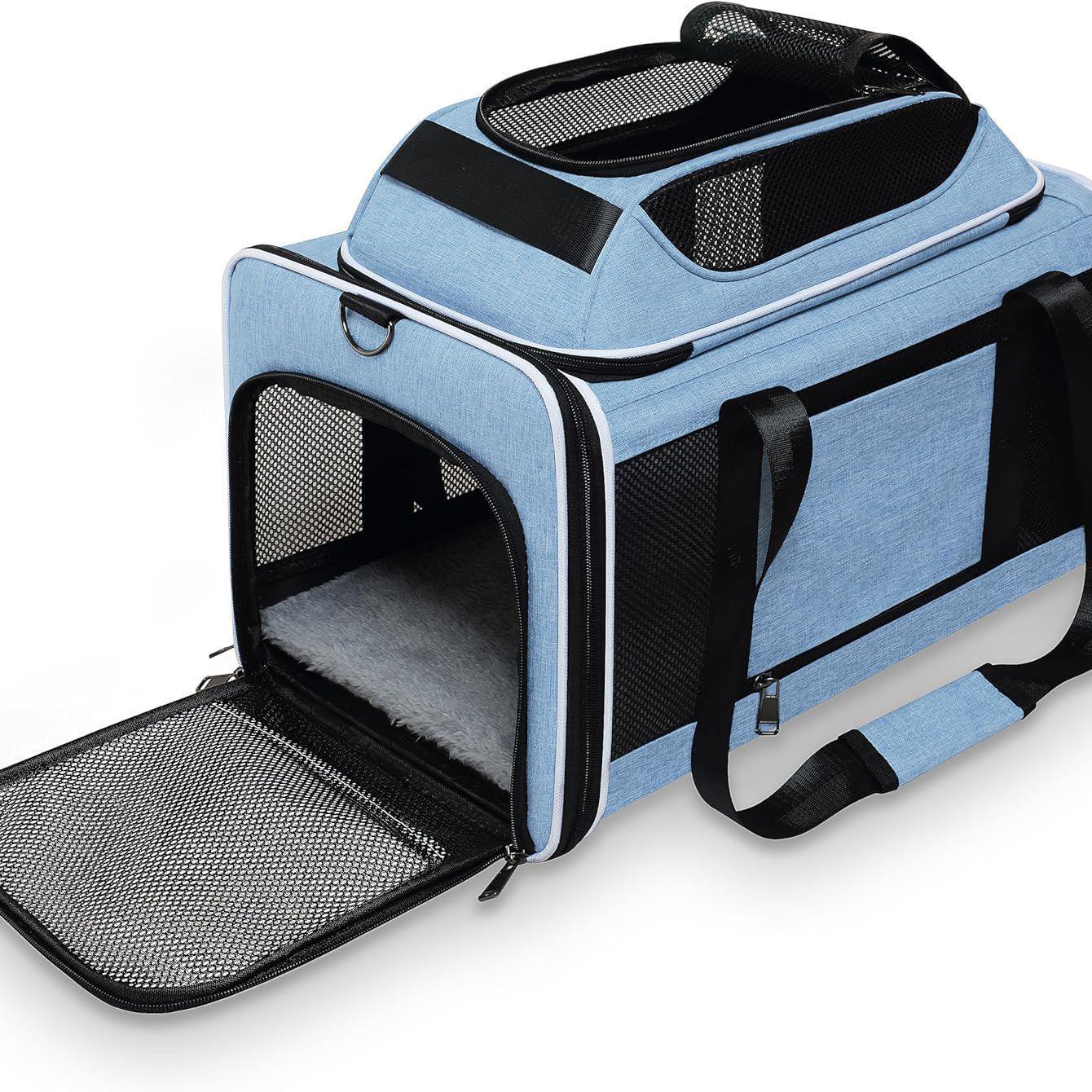 Outdoor Portable Large Breathable Pet Bag for Two Cats - Highly Rated for Portability