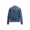Levis Baumwolle Langarm Button-Down Jeansjacke Unisex Jacken Blau 85248-0019