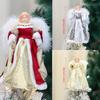 30cm Christmas Angel Tree Topper Fairy Statue Xmas Ornament Home Decor Holiday