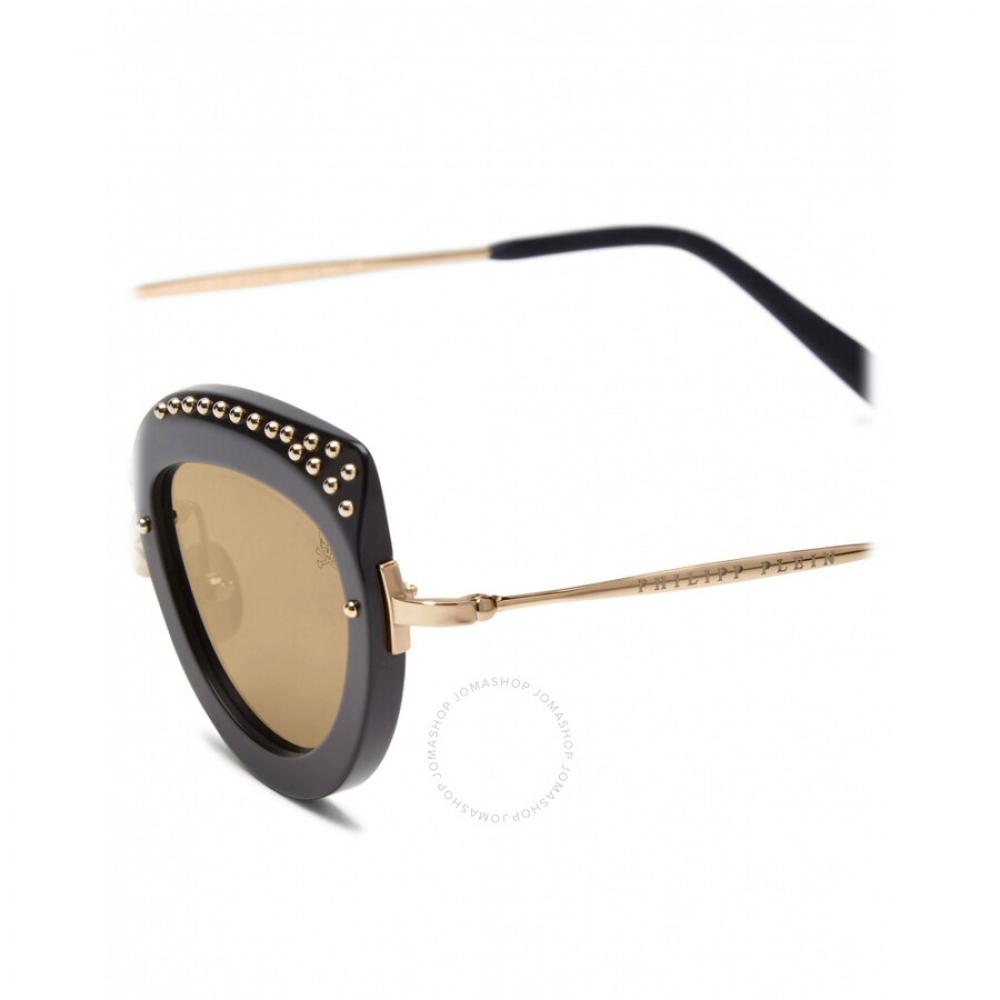 Philipp Plein Jacqueline Gold Mirrored Cat Eye Ladies Sunglasses 000 Wes0049 Pco002n Mgxg