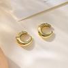 INS Style Bamboo Joint Zirconia C-Shaped Ear Cuff Earrings