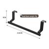 Punch-Free 430 Stainless Steel Towel Rack for Kitchen and Bathroom Doors