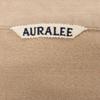 AURALEE A23Stainless Steel03TN Finx Cotton Twill Half Sleeve Big Shirt Tops 4 BeigeUsed