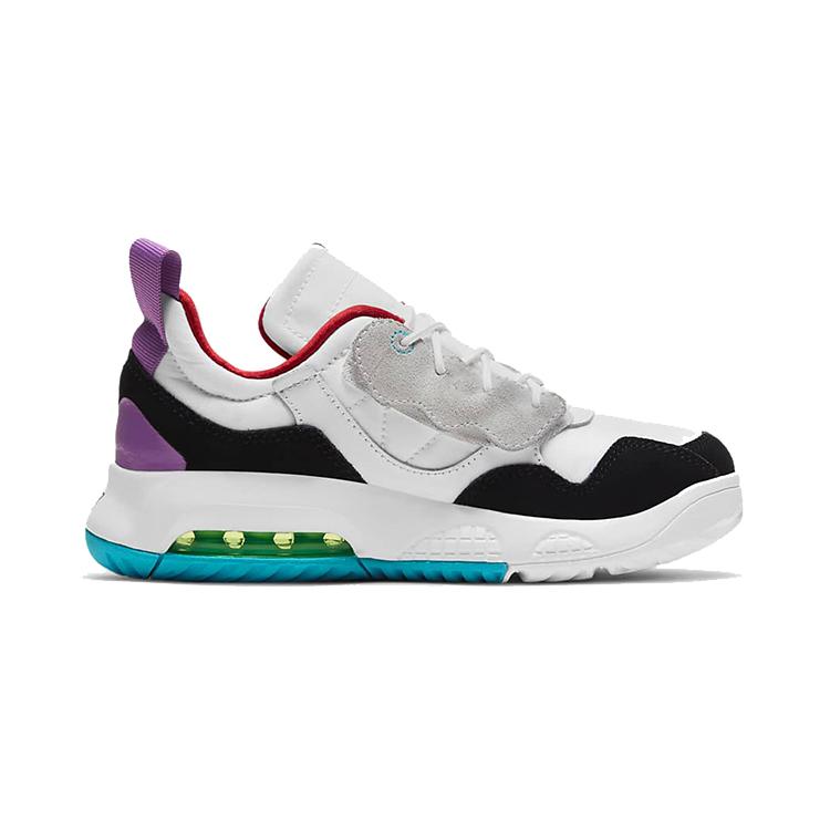 Jordan MA2 Regalo più Grande Ammortizzazione Antiscivolo Resistente all'Abrasione Scarpe da Corsa Basse Bianco Verde Viola CW6595-100