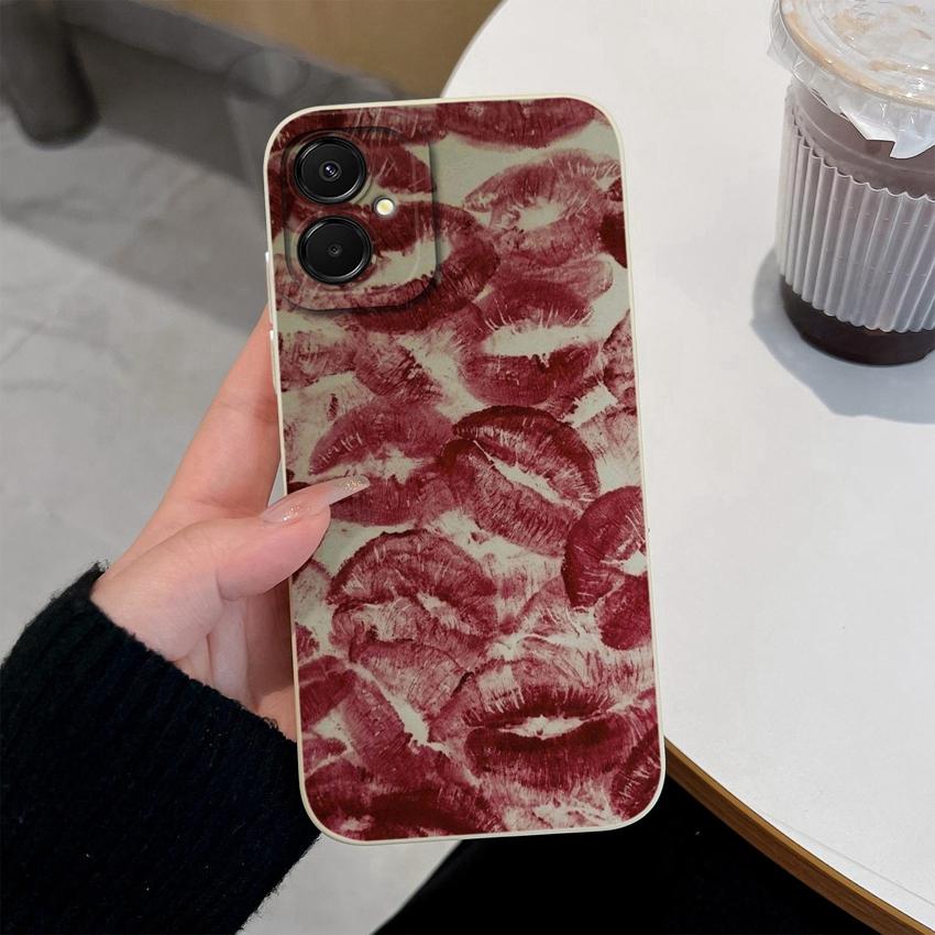 Fashion Case For Samsung A07 M07 F07 A25 A17 M17 F17 M36 F36 M56 S26 Plus Cute Cartoon Star Pattern Soft Liquid Silicone Phone Cover For Samsung Shell