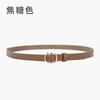 Ladies Belt Simple Cowhide Black Belt Student Decorated Jeans Business Casual Belt Genuine Leather