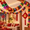 3D Design Foil Garland Flexible Tree Decoration Festive Christmas Garland  Celebration Wreath