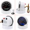 Auto KFZ Marine Boot 85mm GPS Tachometer Anzeige mit GPS Antenne 7 Farben Hintergrundbeleuchtung Geschwindigkeitsmesser 30KMH,60KMH,120KMH,200KMH,300KMH