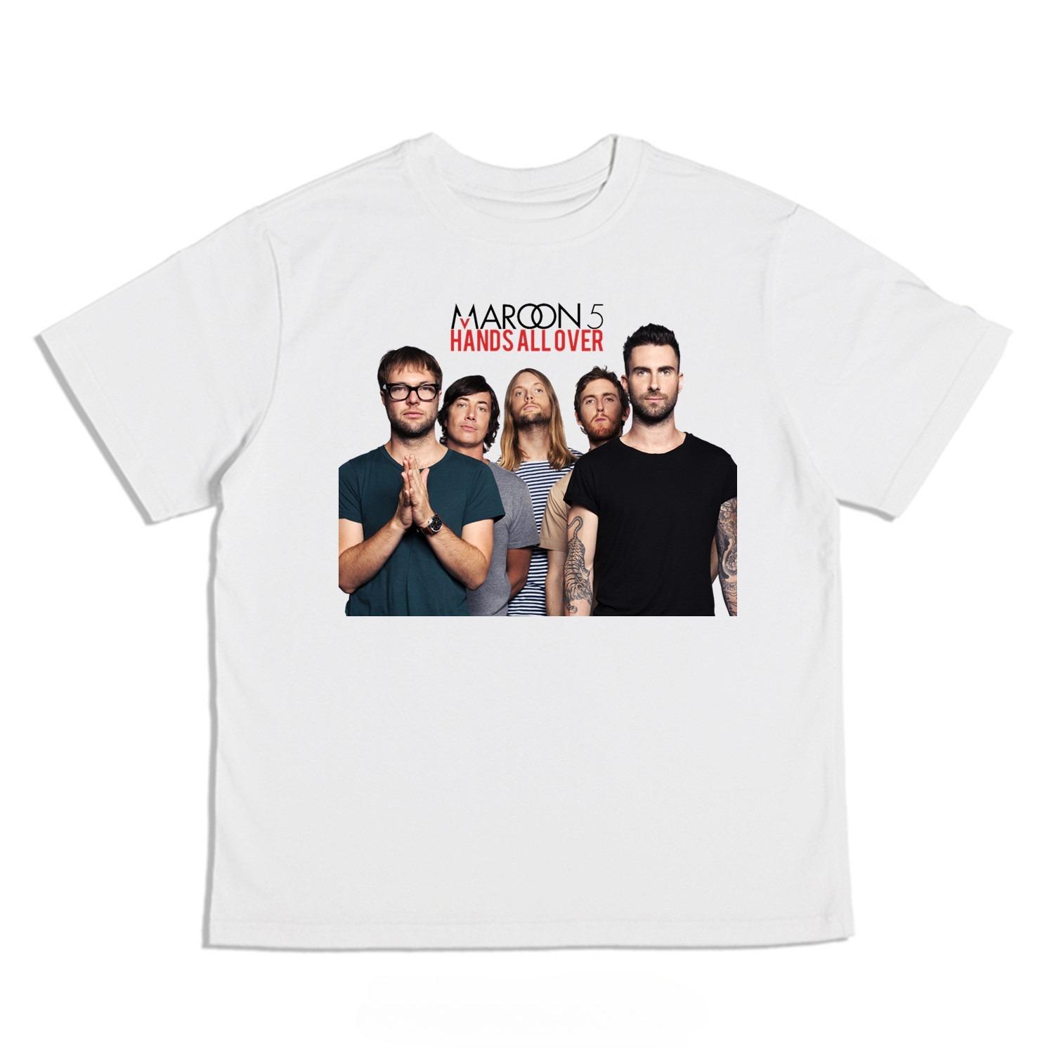 

Digital Direct Injection Magic Red Rock Band Print TShirt Pure Cotton Loose Short Sleeve for Both Men and Women 4XL