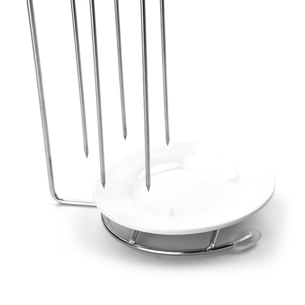 Lightweight BBQ Skewer Set Detachable Barbecue Fork Holder Practical Food Grill Rack Chicken